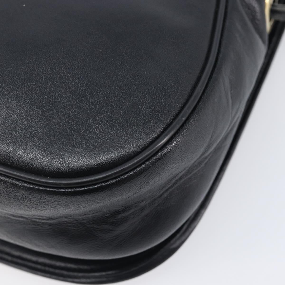 Givenchy 4G Shoulder Bag Leather Black Leather Shoulder Bag Bag (Pre-Owned)
