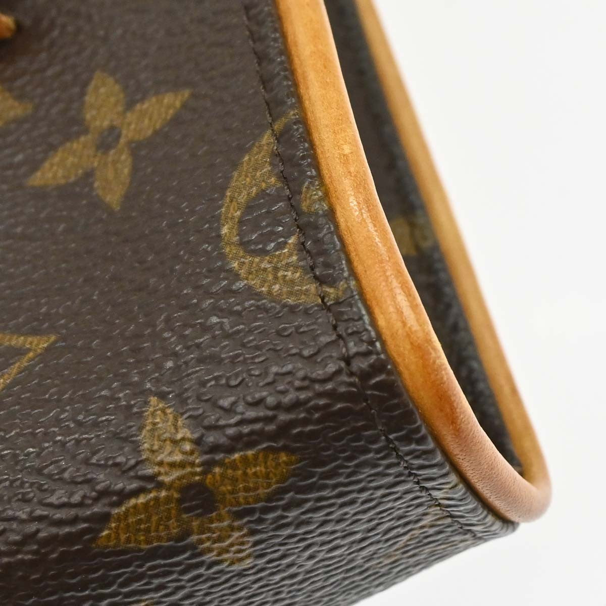 Louis Vuitton Florentine Waist Monogram Canvas Brown Canvas Clutche & Pouche Bag (Pre-Owned)