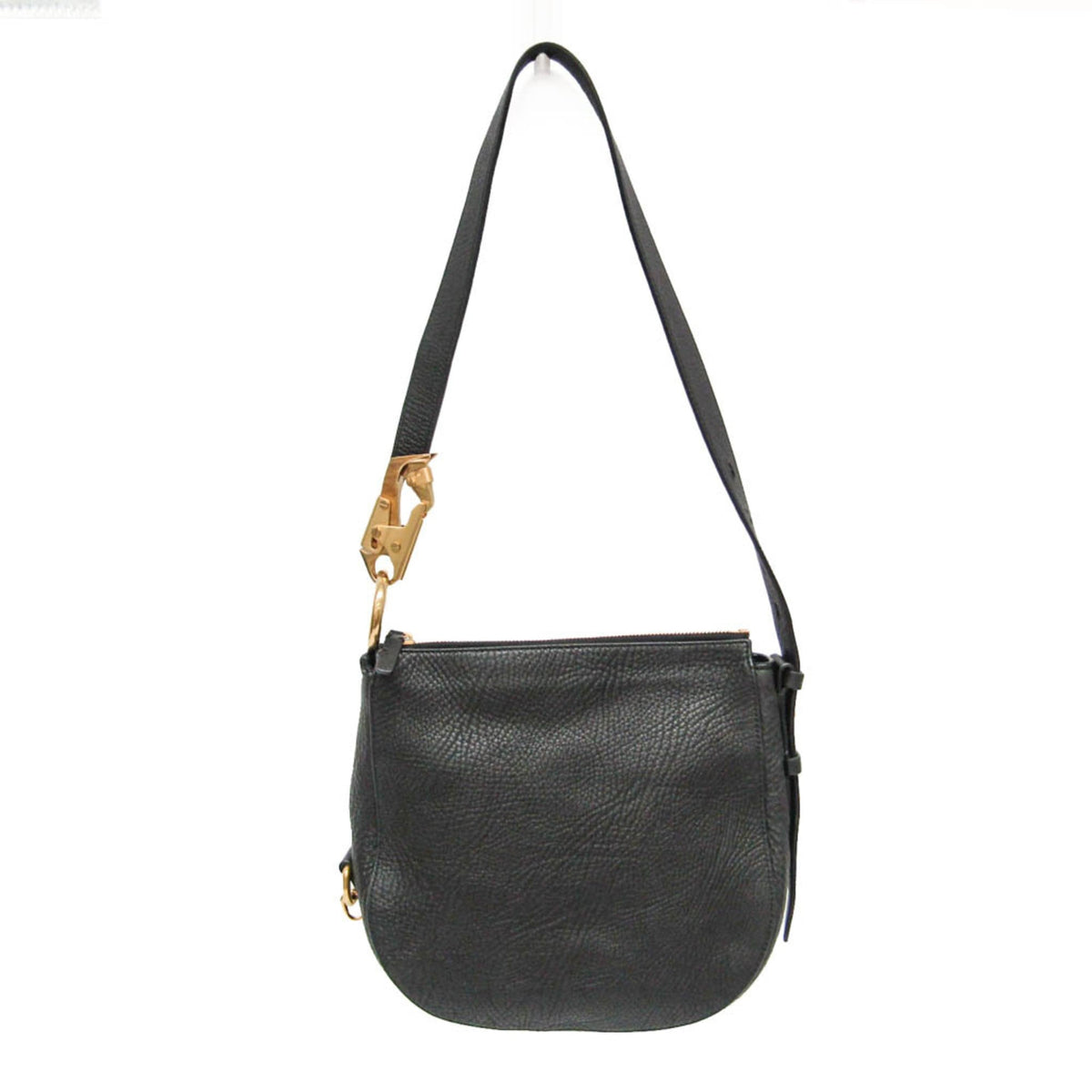 Burberry Zip Clutch Leather Black Leather Clutche & Pouche Bag (Pre-Owned)