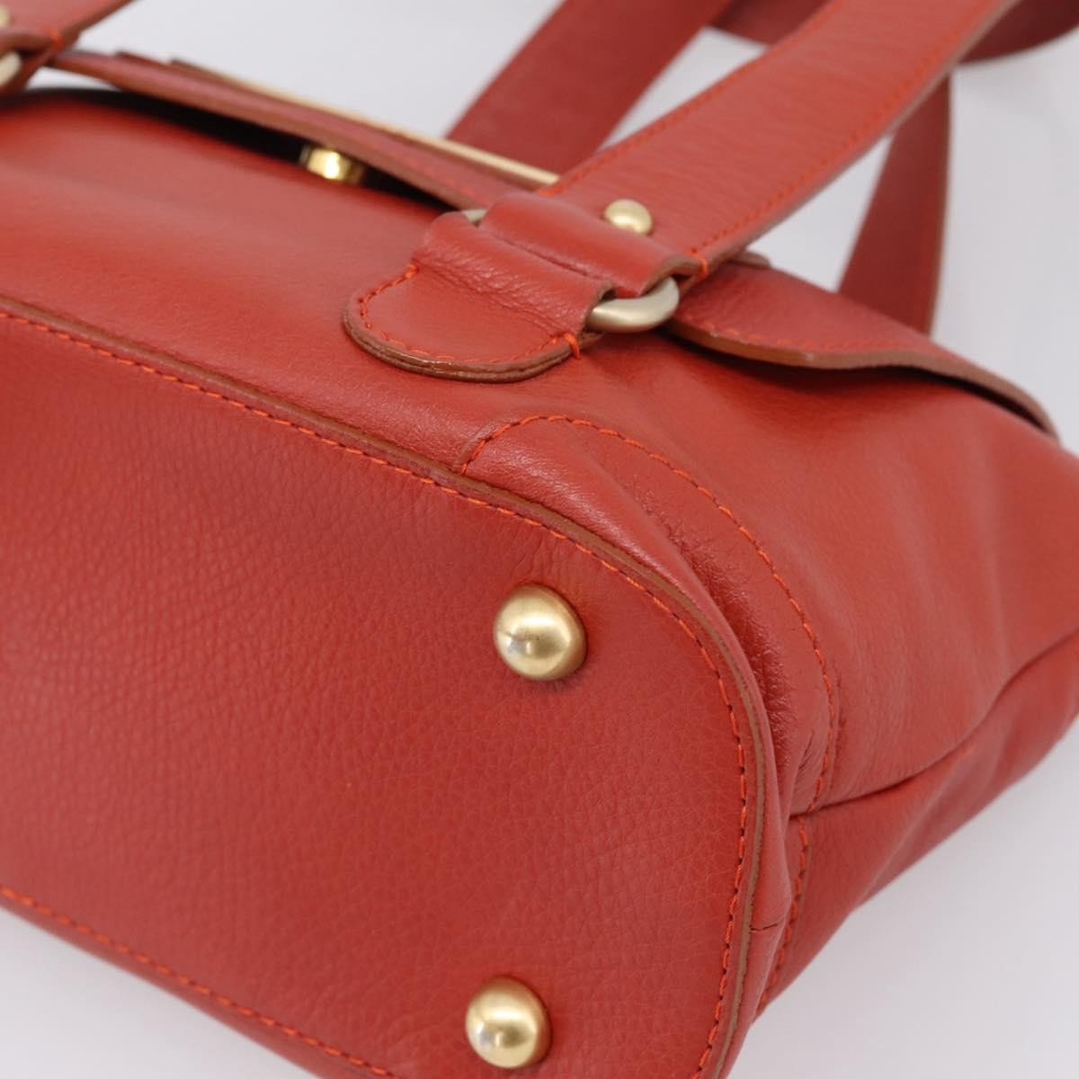 Chloe Handbag Leather Red Leather Handbag (Pre-Owned)