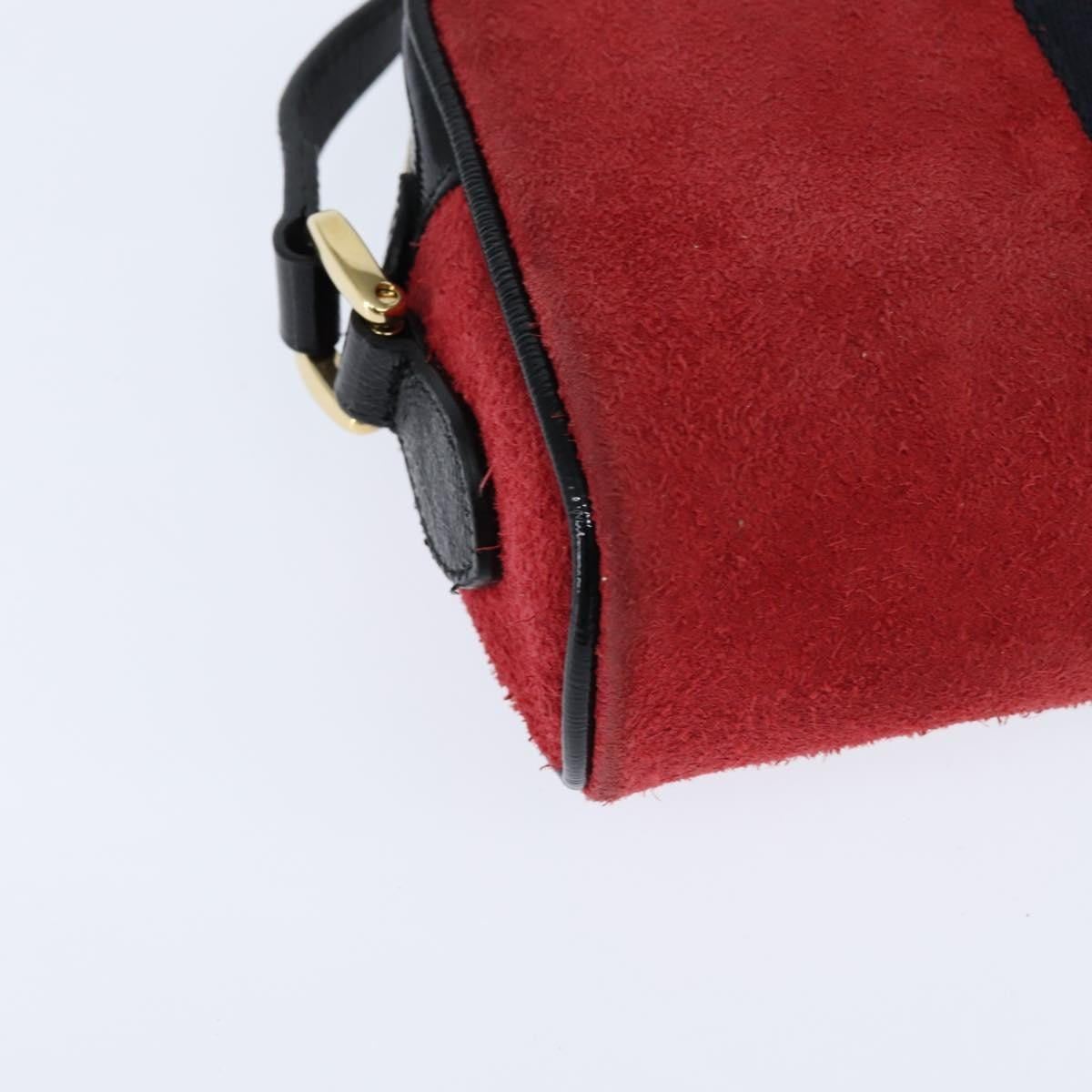 Gucci Ophidia Suede Red Suede Shoulder Bag Bag (Pre-Owned)