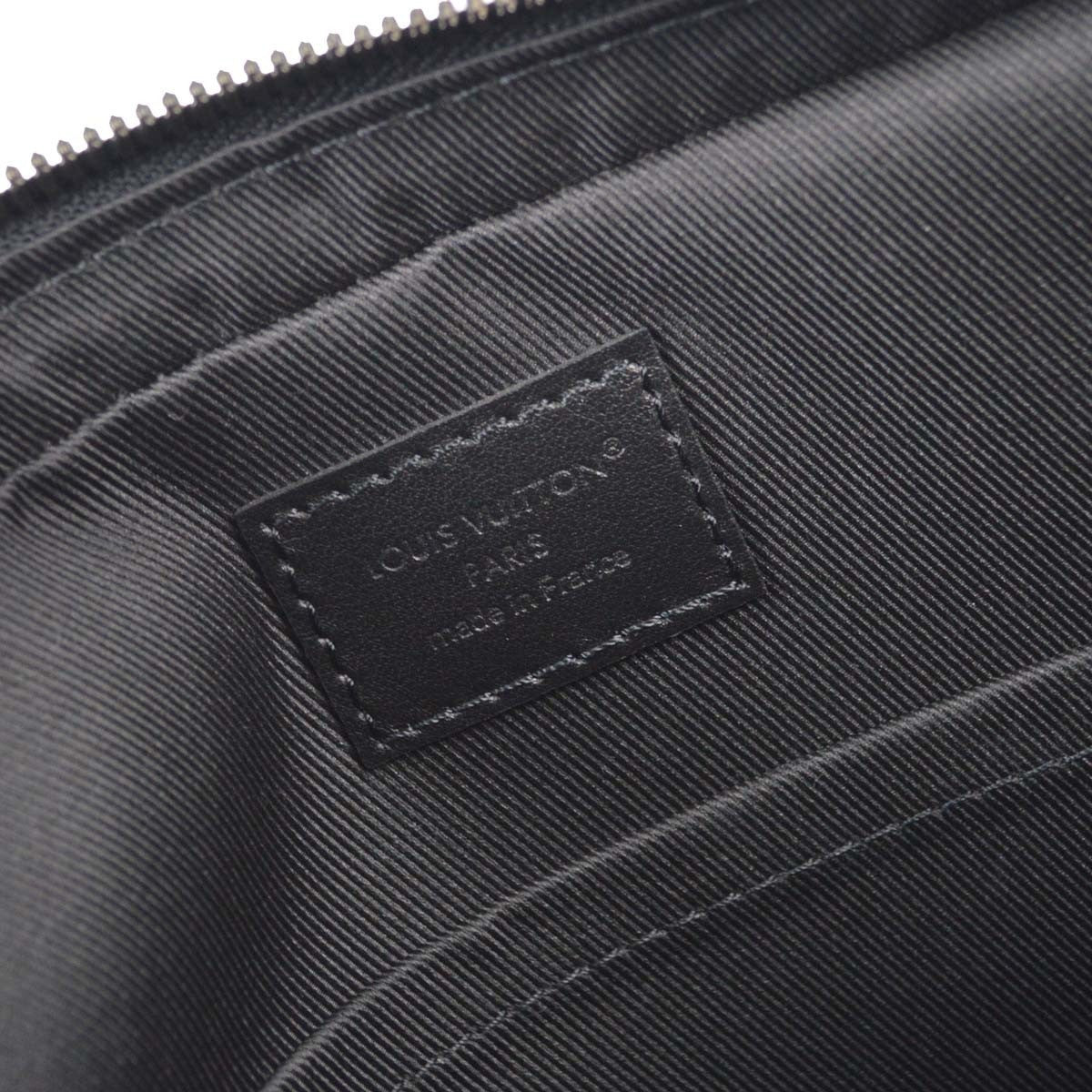 Louis Vuitton Trio Messenger Reverse Monogram Eclipse Canvas Black Canvas Handbag (Pre-Owned)