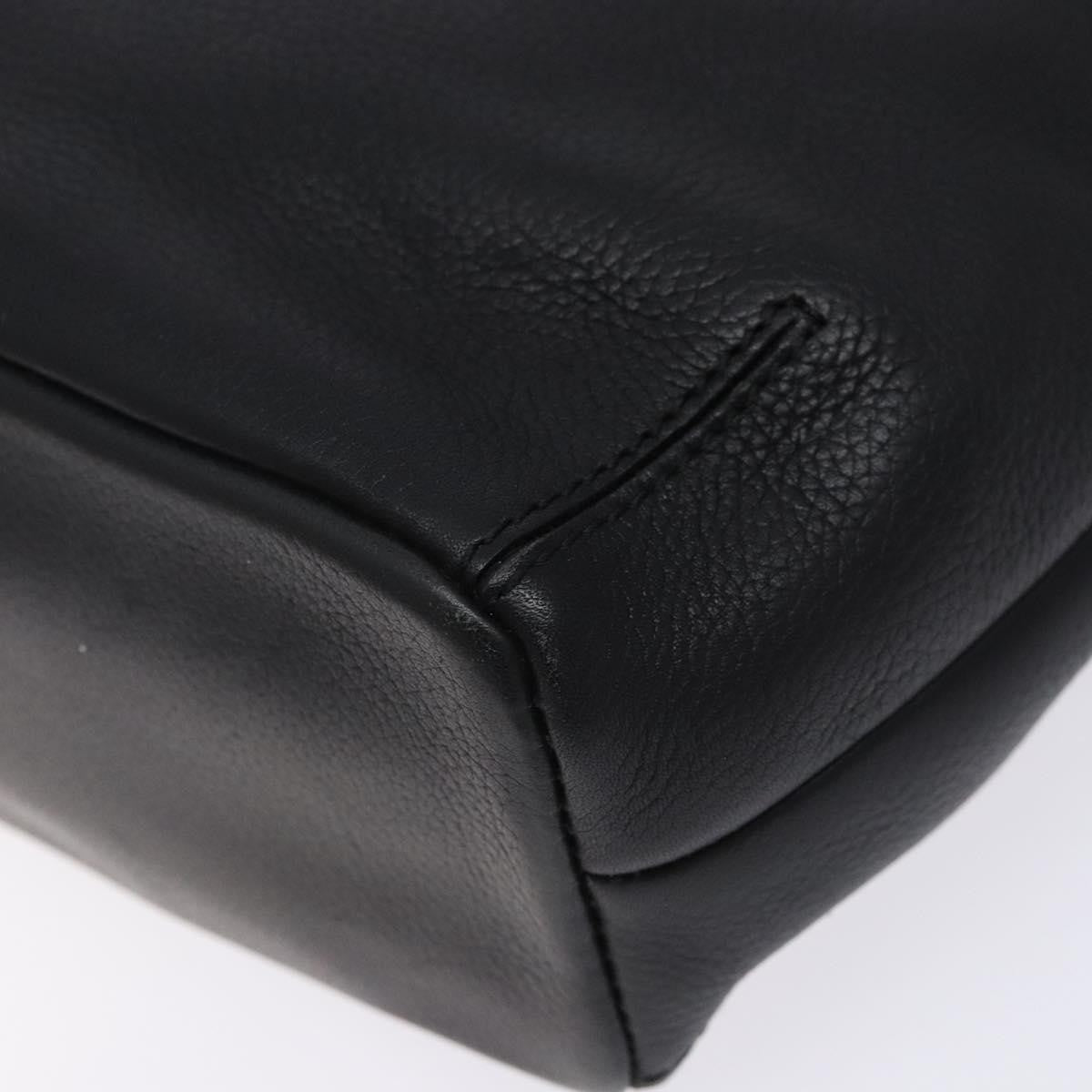 Loewe Vintage Leather Black Leather Shoulder Bag Bag (Pre-Owned)