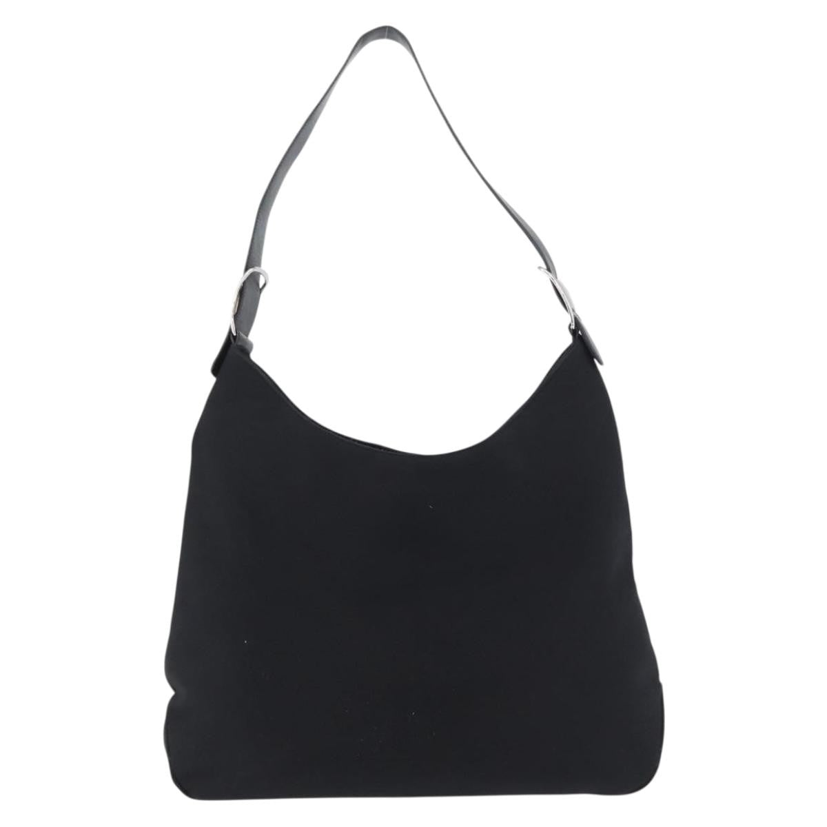 Salvatore Ferragamo Vala Nylon Black Nylon Shoulder Bag Bag (Pre-Owned)