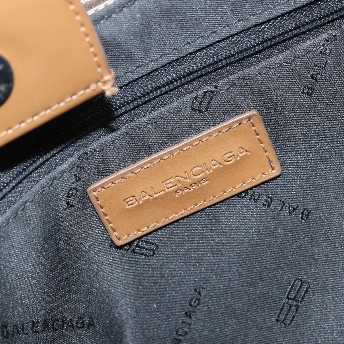 Balenciaga Vintage Canvas Beige Canvas Handbag (Pre-Owned)