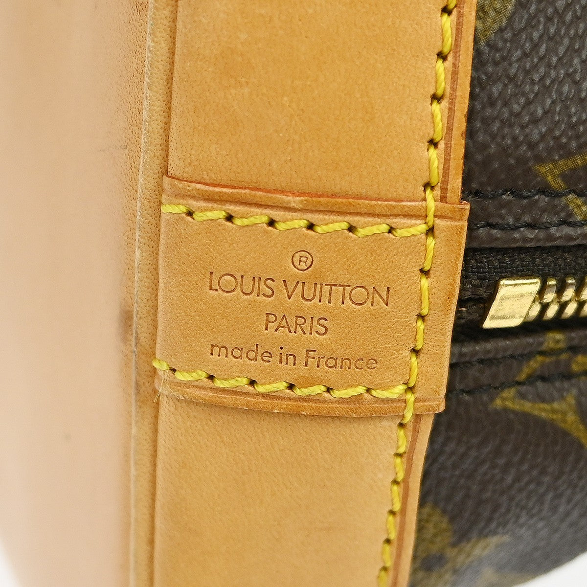 Louis Vuitton Alma Monogram Brown Canvas Handbag (Pre-Owned)