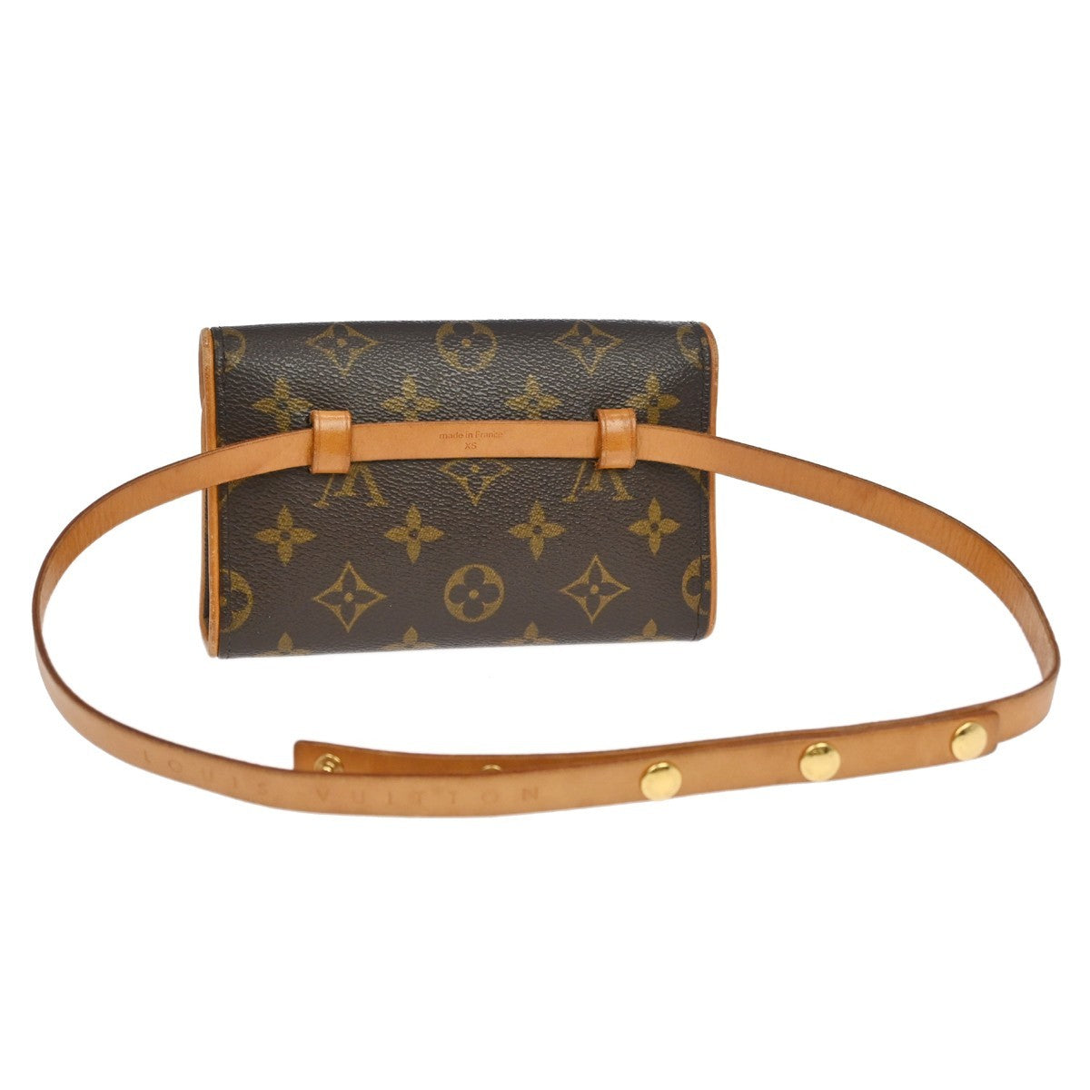 Louis Vuitton Florentine Waist Monogram Canvas Brown Canvas Handbag (Pre-Owned)