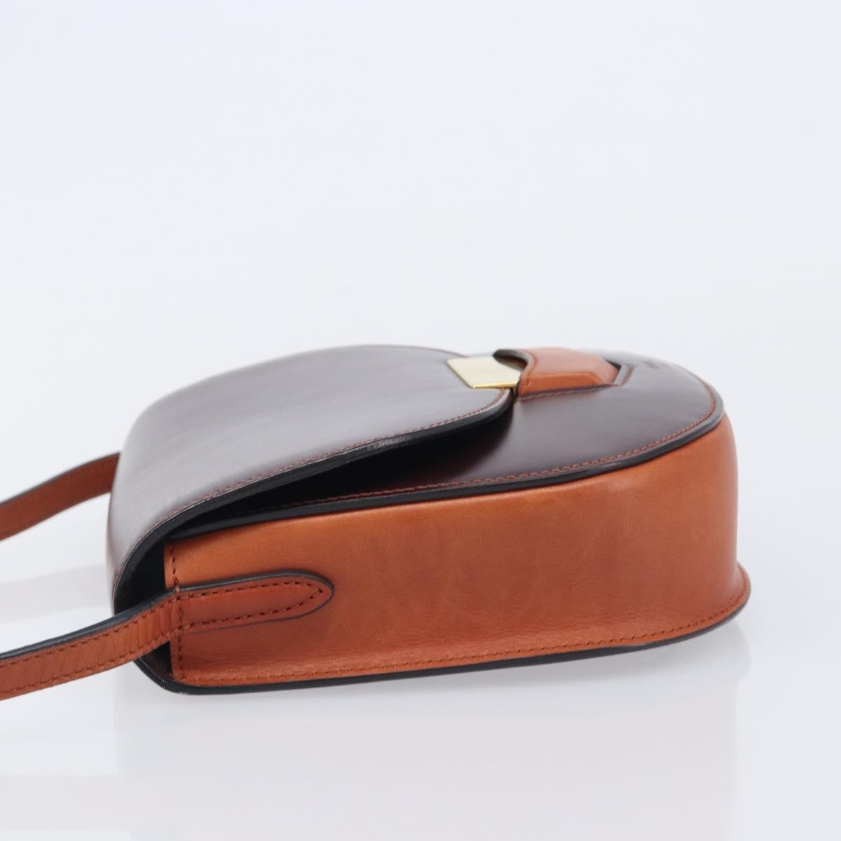 Celine Trotteur Calfskin Brown Leather Crossbody Bag Bag (Pre-Owned)