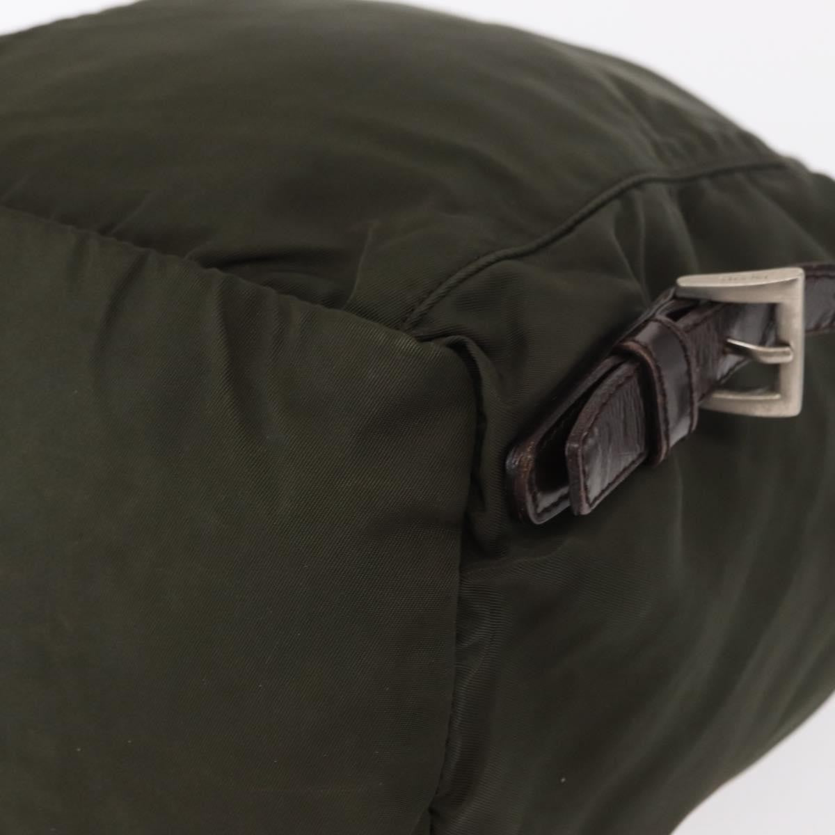Prada Front Pocket Tessuto Khaki Nylon Backpack Bag (Pre-Owned)