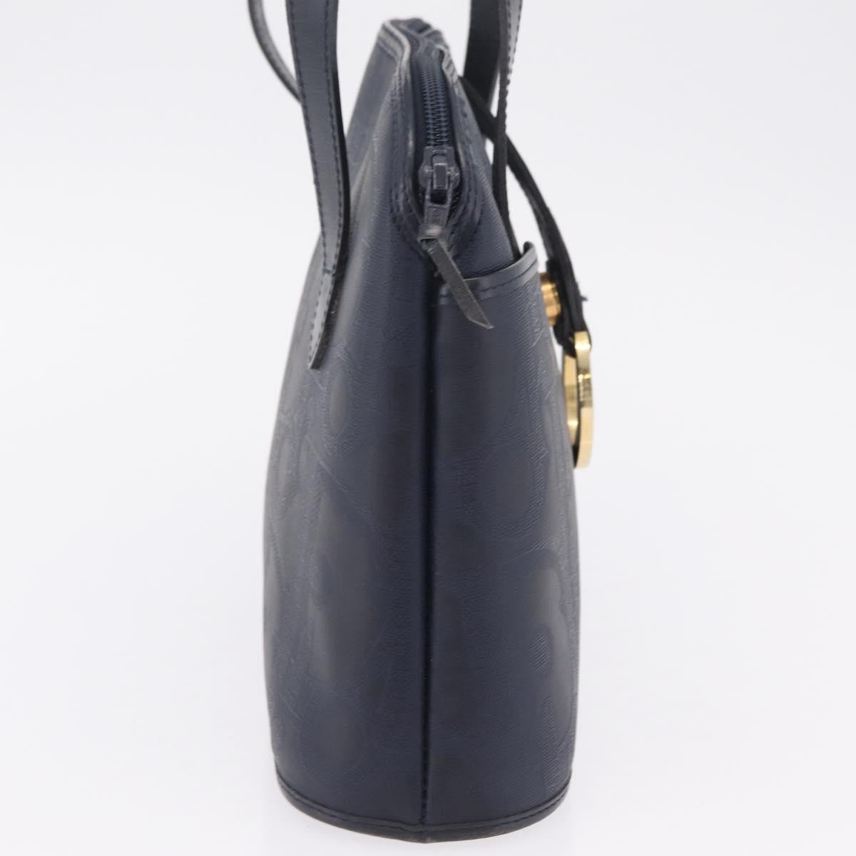 Christian Dior Trotter Canvas Navy Canvas Handbag (Pre-Owned)