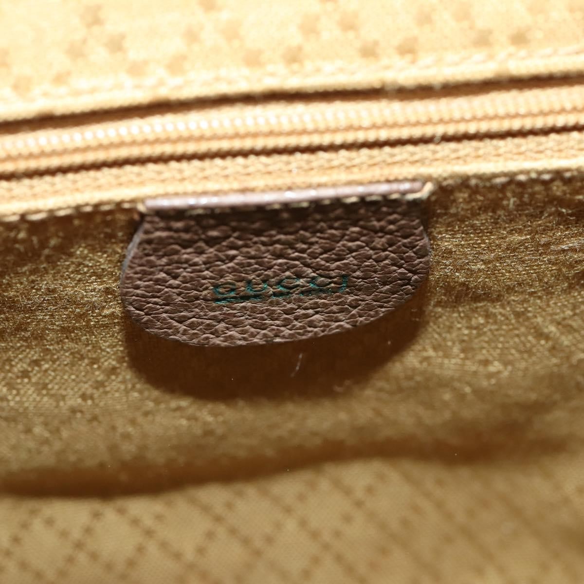 Gucci Gucci Bamboo Daim Brown Suede Backpack Bag (Pre-Owned)