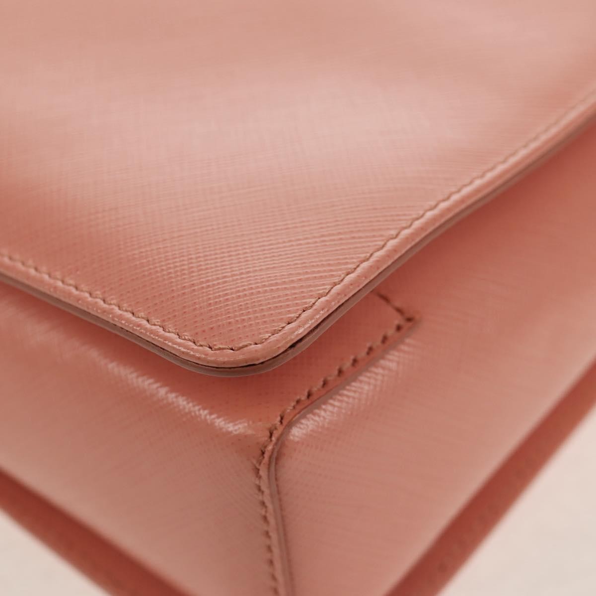 Salvatore Ferragamo Vala Leather Pink Leather Handbag (Pre-Owned)