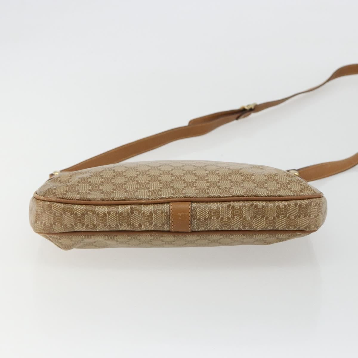 Celine Vintage Macadam Canvas Beige Pvc Shoulder Bag Bag (Pre-Owned)
