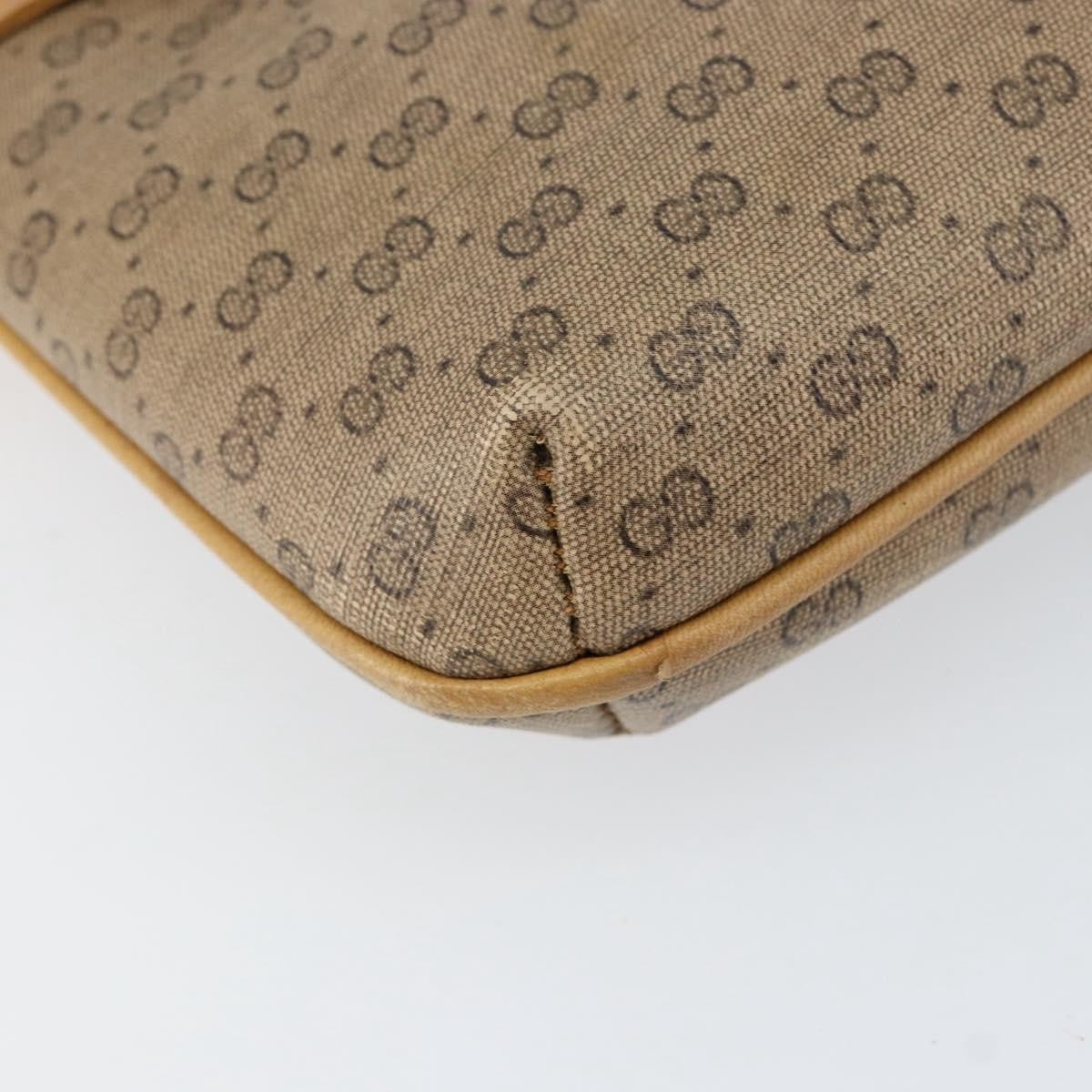 Gucci Micro Gg Supreme Gg Canvas Beige Pvc Shoulder Bag Bag (Pre-Owned)
