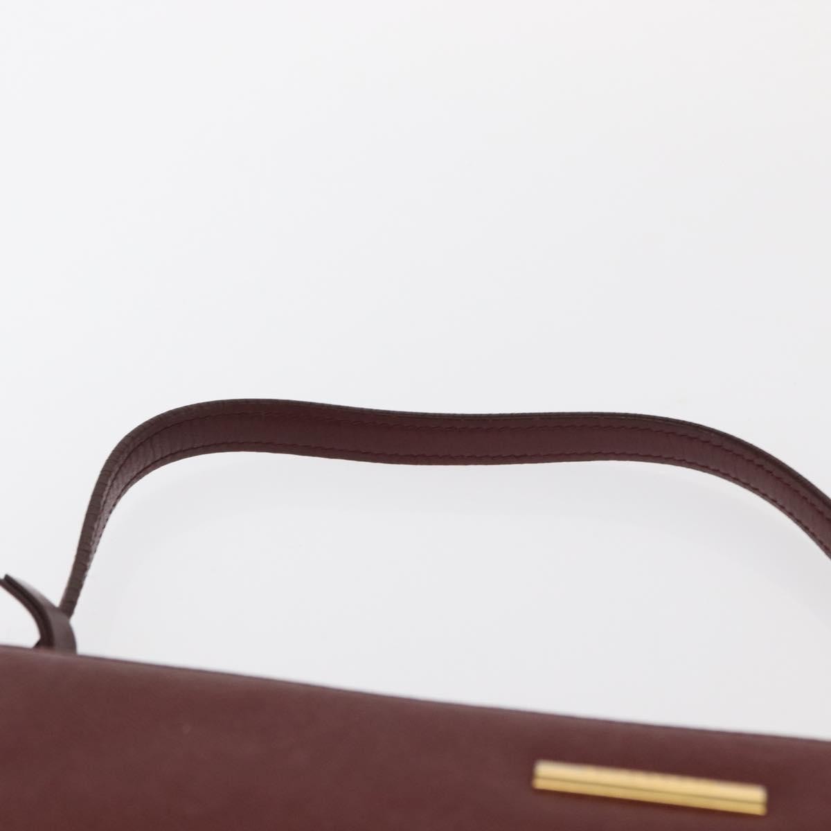 Burberry Vintage Leather Burgundy Leather Shoulder Bag Bag (Pre-Owned)