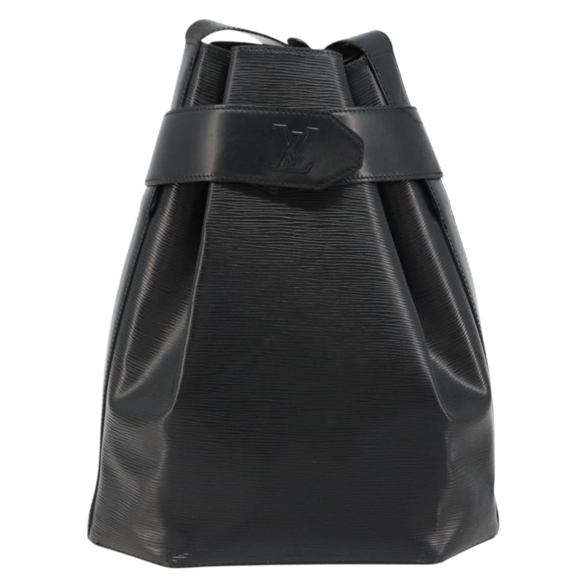 Louis Vuitton Vintage Sac D'epaule Epi Leather Black Leather Handbag (Pre-Owned)