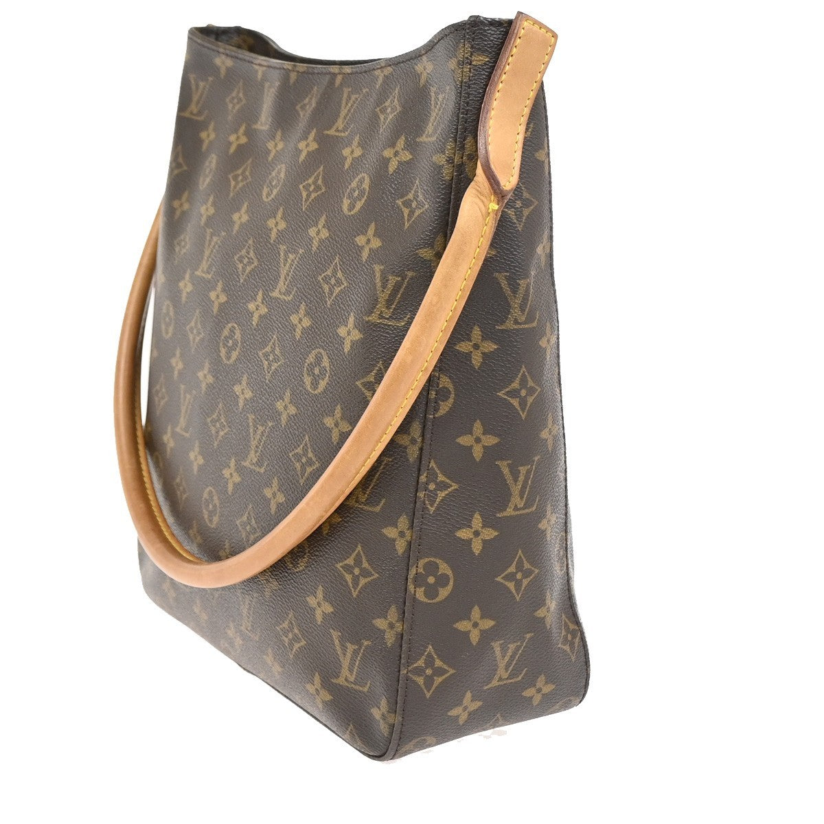Louis Vuitton Monogram Looping Monogram Canvas Brown Canvas Handbag (Pre-Owned)