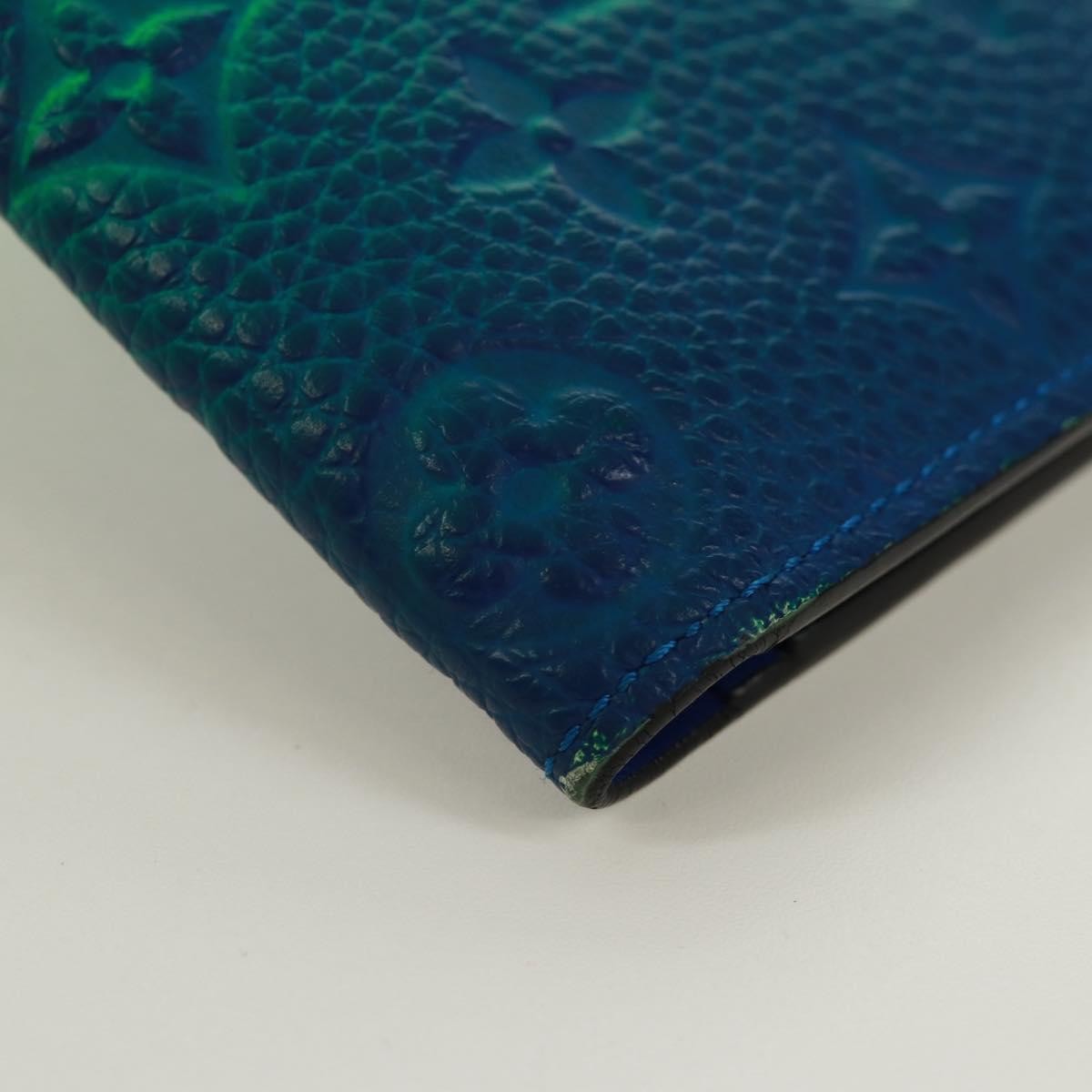 Louis Vuitton Brazza Limited Edition Illusion Monogram Taurillon Leather Green Leather Wallets Accessory (Pre-Owned)