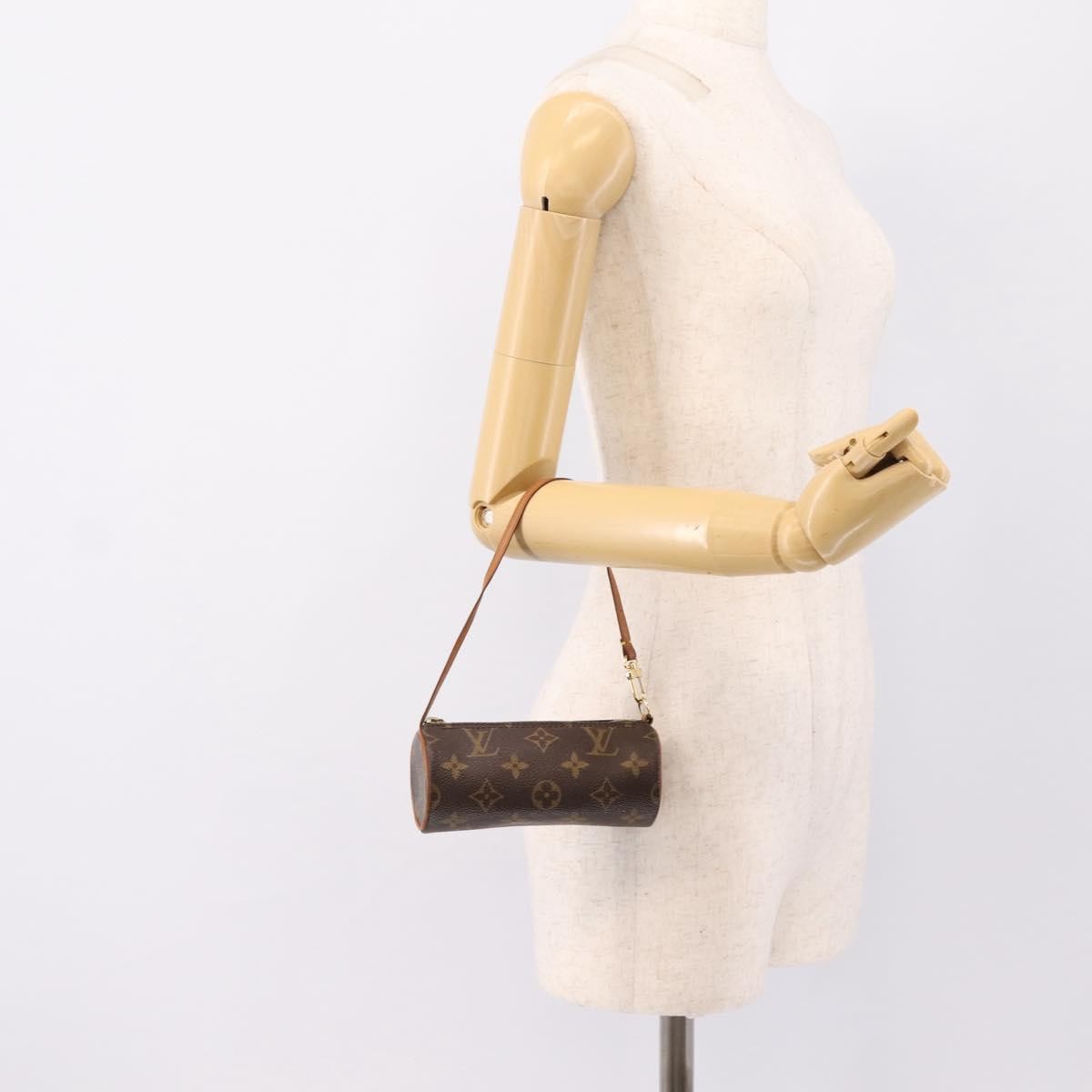 Louis Vuitton Papillon Pochette Monogram Canvas Brown Canvas Clutche & Pouche Bag (Pre-Owned)