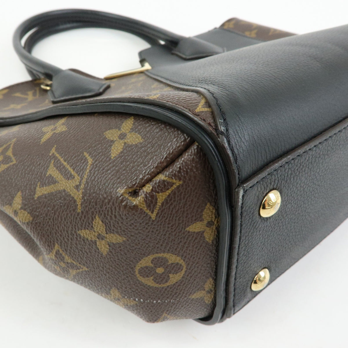 Louis Vuitton Kimono Monogram Canvas And Leather Brown Canvas Handbag (Pre-Owned)