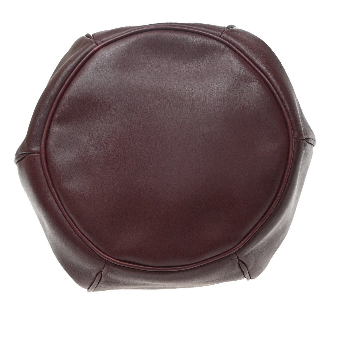 Cartier Must De Cartier Leather Burgundy Leather Shoulder Bag Bag (Pre-Owned)