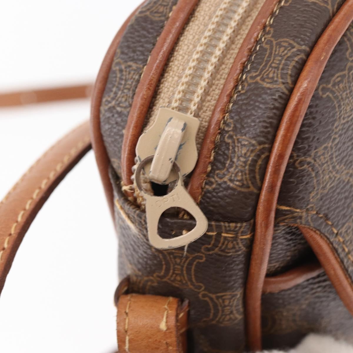 Celine Vintage Macadam Canvas Brown Pvc Shoulder Bag Bag (Pre-Owned)