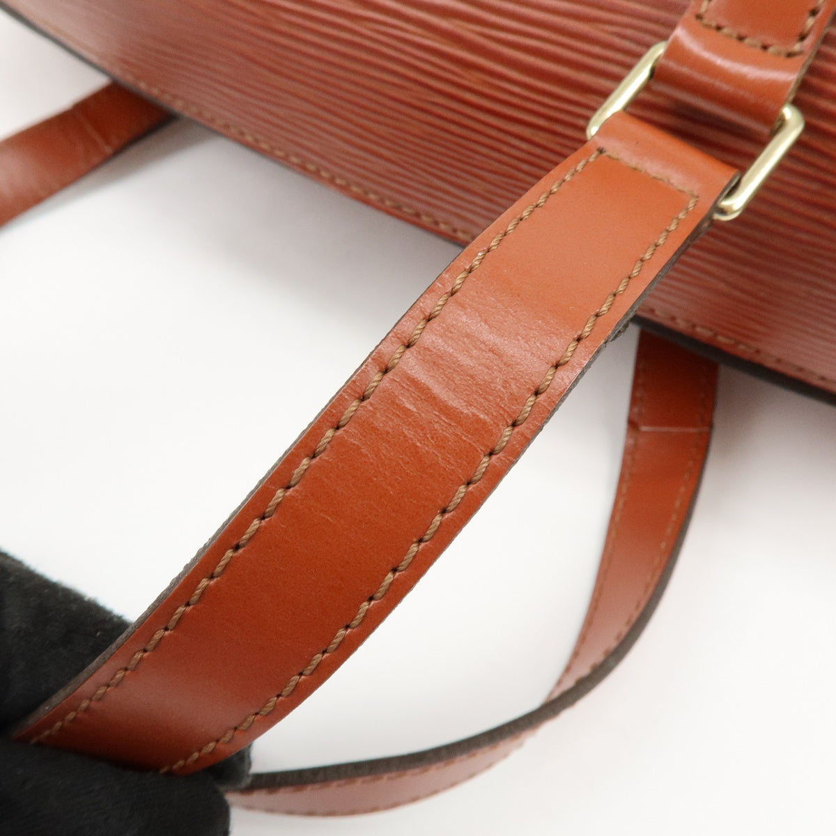 Louis Vuitton Soufflot Epi Leather Brown Leather Handbag (Pre-Owned)