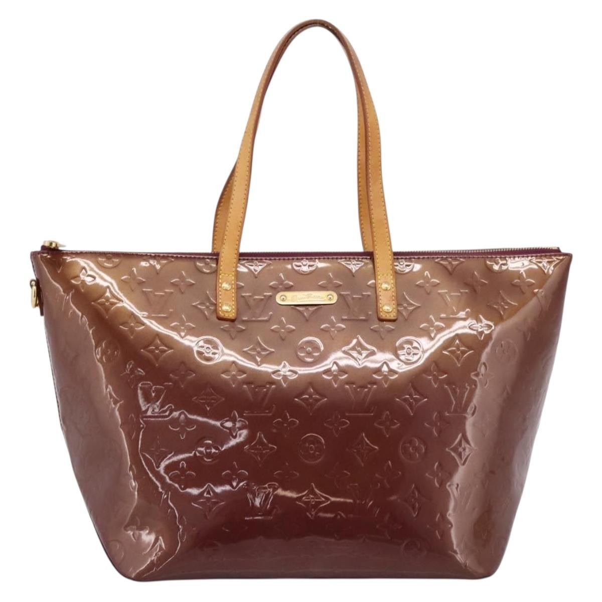 Louis Vuitton Bellevue Monogram Vernis Purple Patent_Leather Handbag (Pre-Owned)