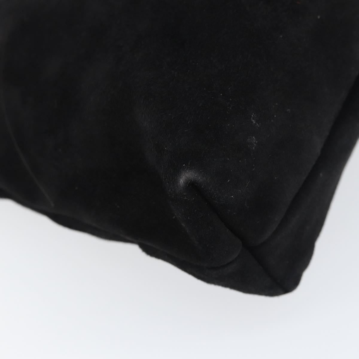 Salvatore Ferragamo Vala Suede Black Suede Shoulder Bag Bag (Pre-Owned)