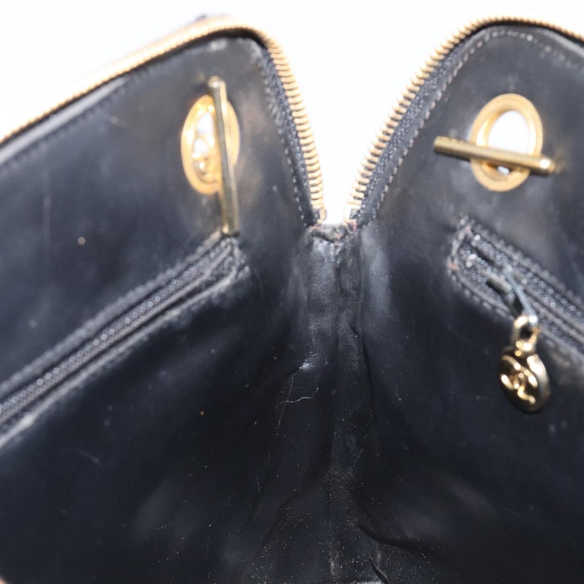 Chanel Shoulder Quilted Leather Black Leather Shoulder Bag Bag (Pre-Owned)