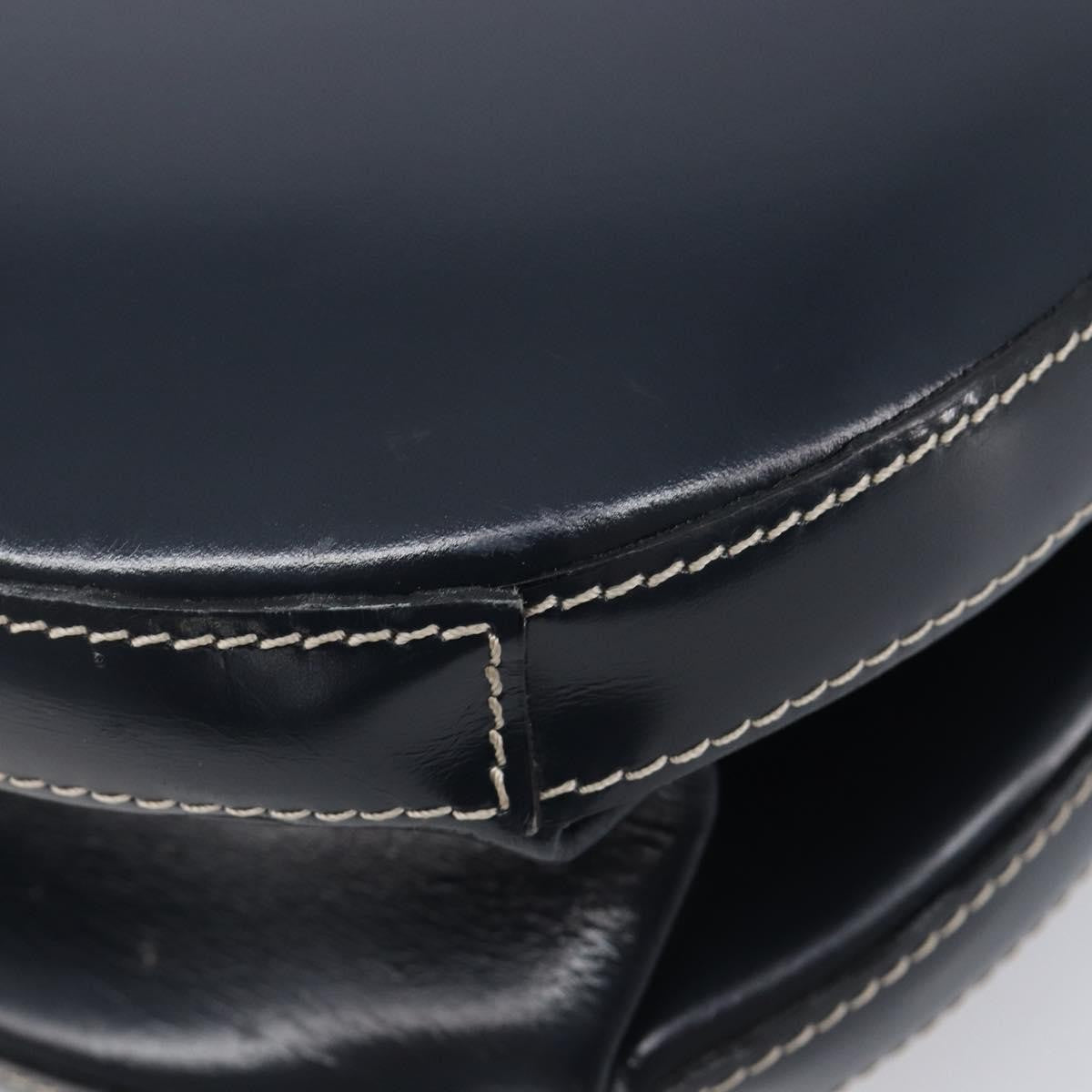 Loewe Vintage Leather Navy Leather Shoulder Bag Bag (Pre-Owned)