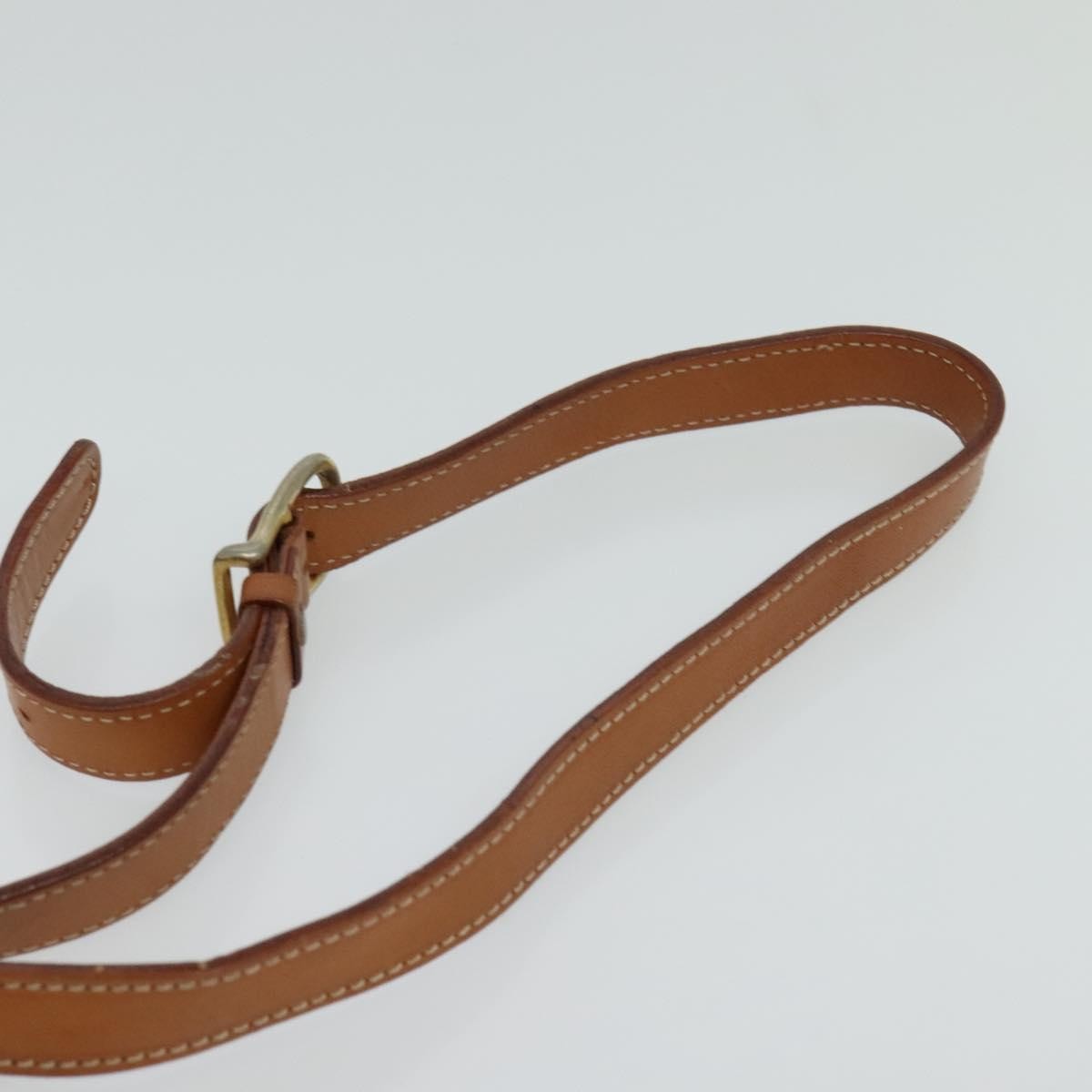 Celine Vintage Macadam Circle Logo Canvas And Leather Brown Canvas Shoulder Bag Bag (Pre-Owned)