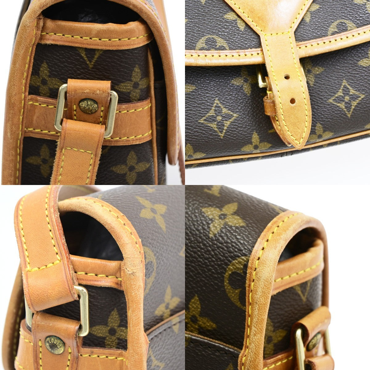 Louis Vuitton Sologne Monogram Canvas Brown Canvas Shoulder Bag Bag (Pre-Owned)