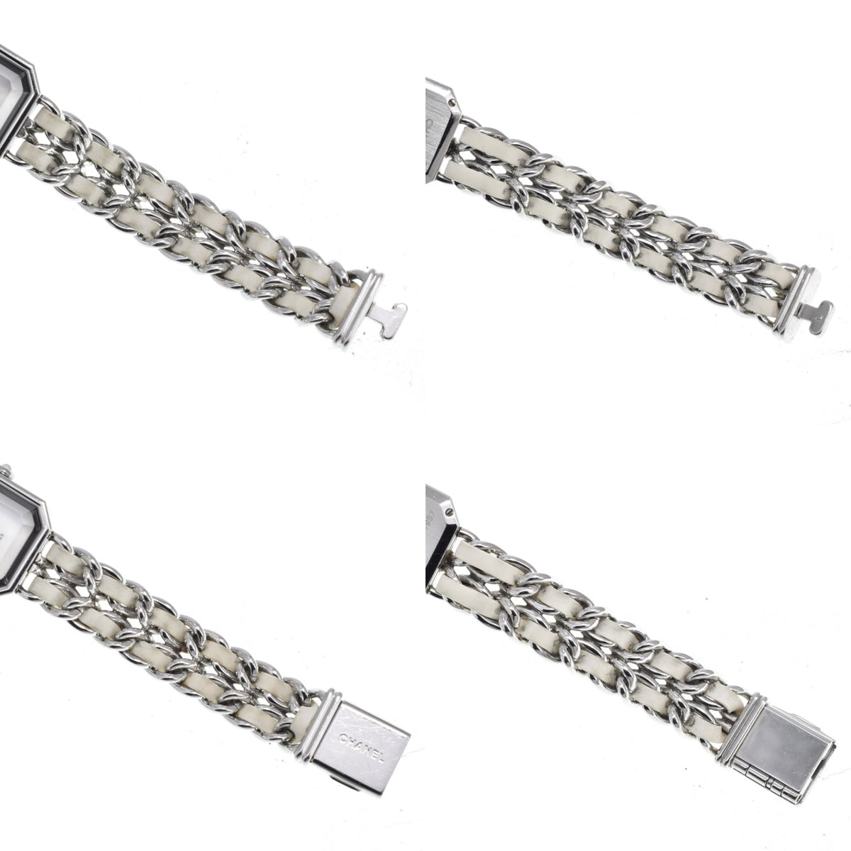 Chanel Premiere Rock Quartz Stainless Steel And Leather Watch (Pre-Owned)