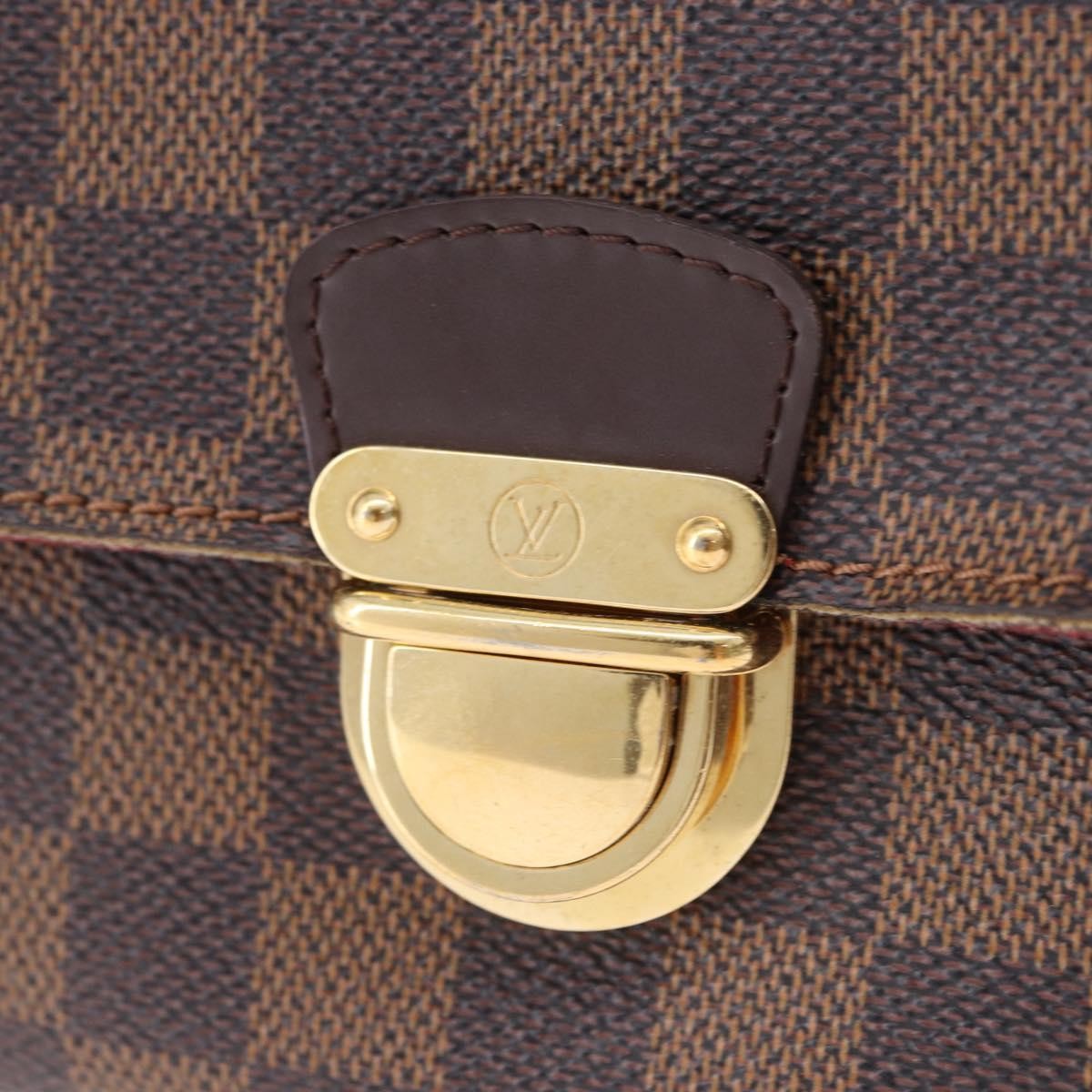 Louis Vuitton Ravello Damier Ebene Brown Canvas Shoulder Bag Bag (Pre-Owned)
