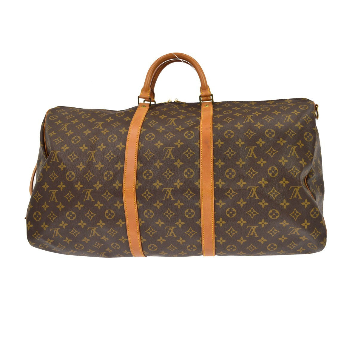 Louis Vuitton Keepall Bandouliere Monogram Canvas Brown Canvas Travel Bag Bag (Pre-Owned)