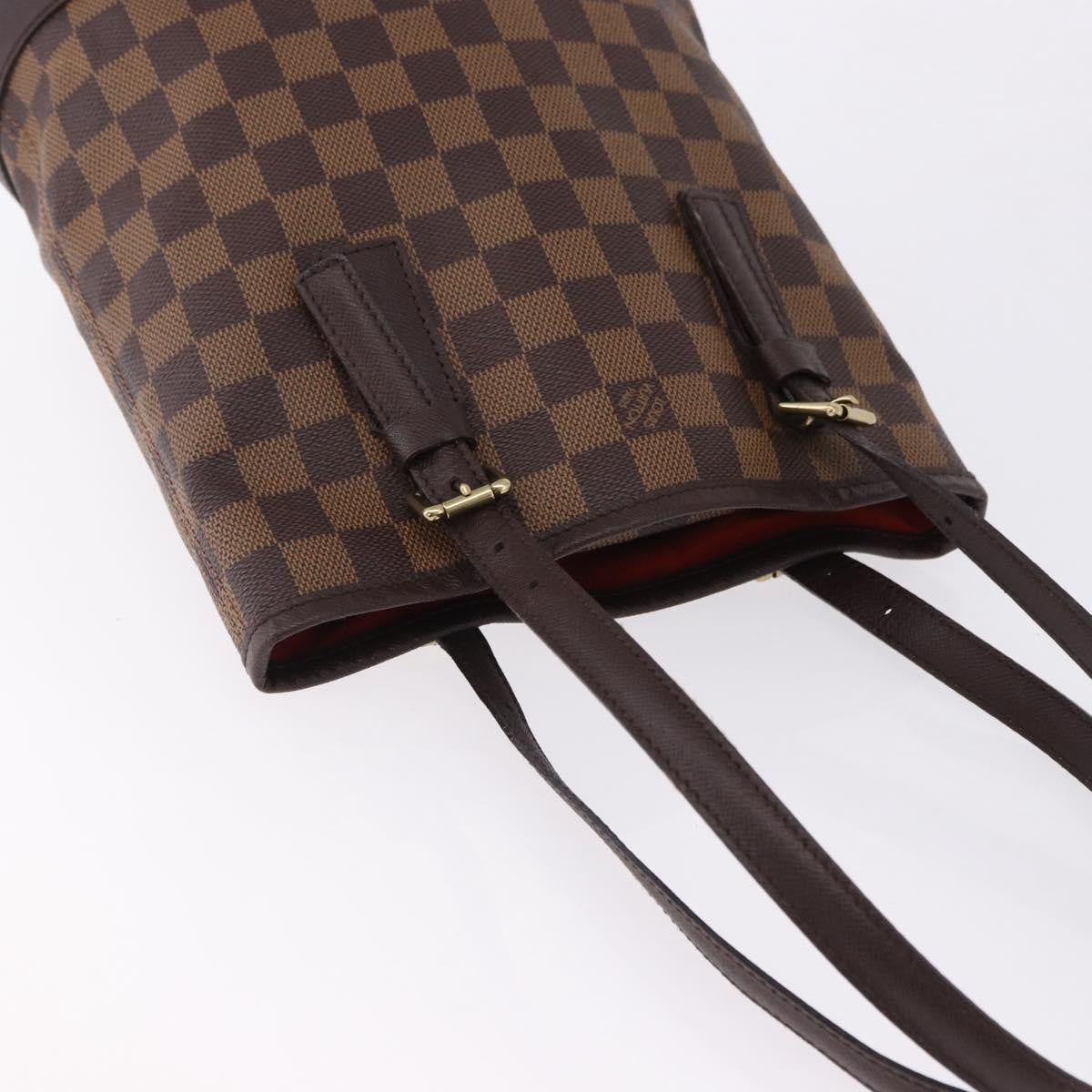 Louis Vuitton Marais Bucket Damier Ebene Brown Canvas Shoulder Bag Bag (Pre-Owned)