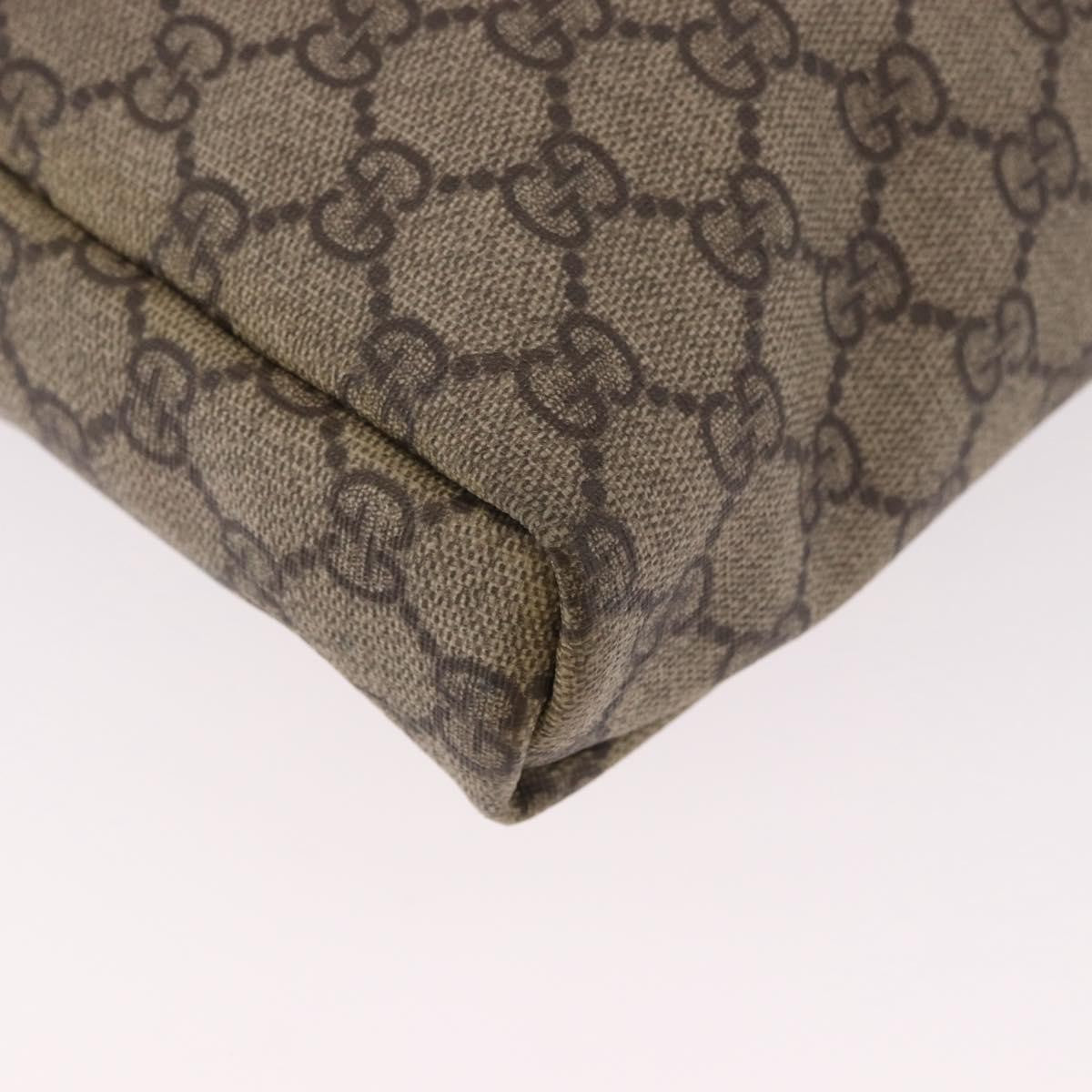 Gucci Flap Messenger Gg Coated Canvas Beige Canvas Shoulder Bag Bag (Pre-Owned)
