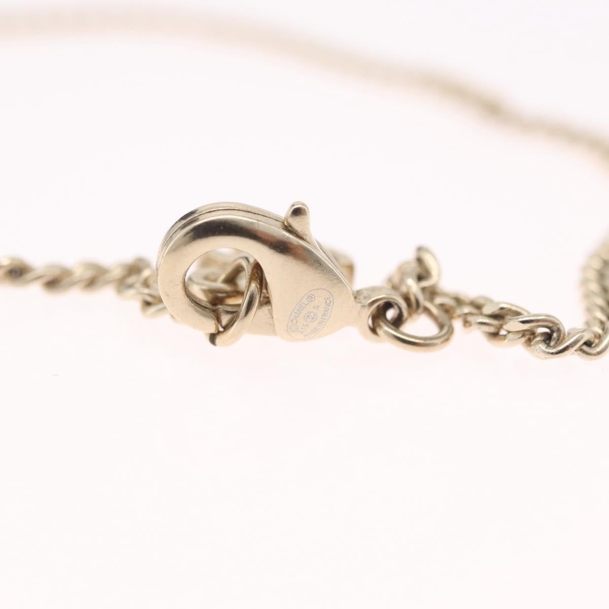 Chanel Multi-Logo Engraved Cc Pendant Metal With Crystals Gold Metal Necklace Jewelry (Pre-Owned)