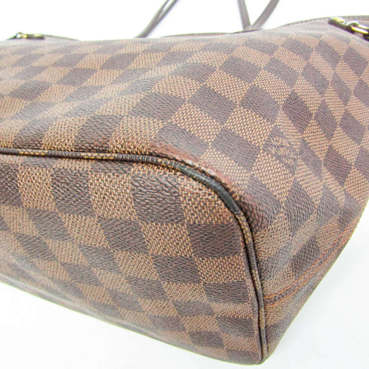 Louis Vuitton Neverfull Damier Brown Canvas Tote Bag Bag (Pre-Owned)
