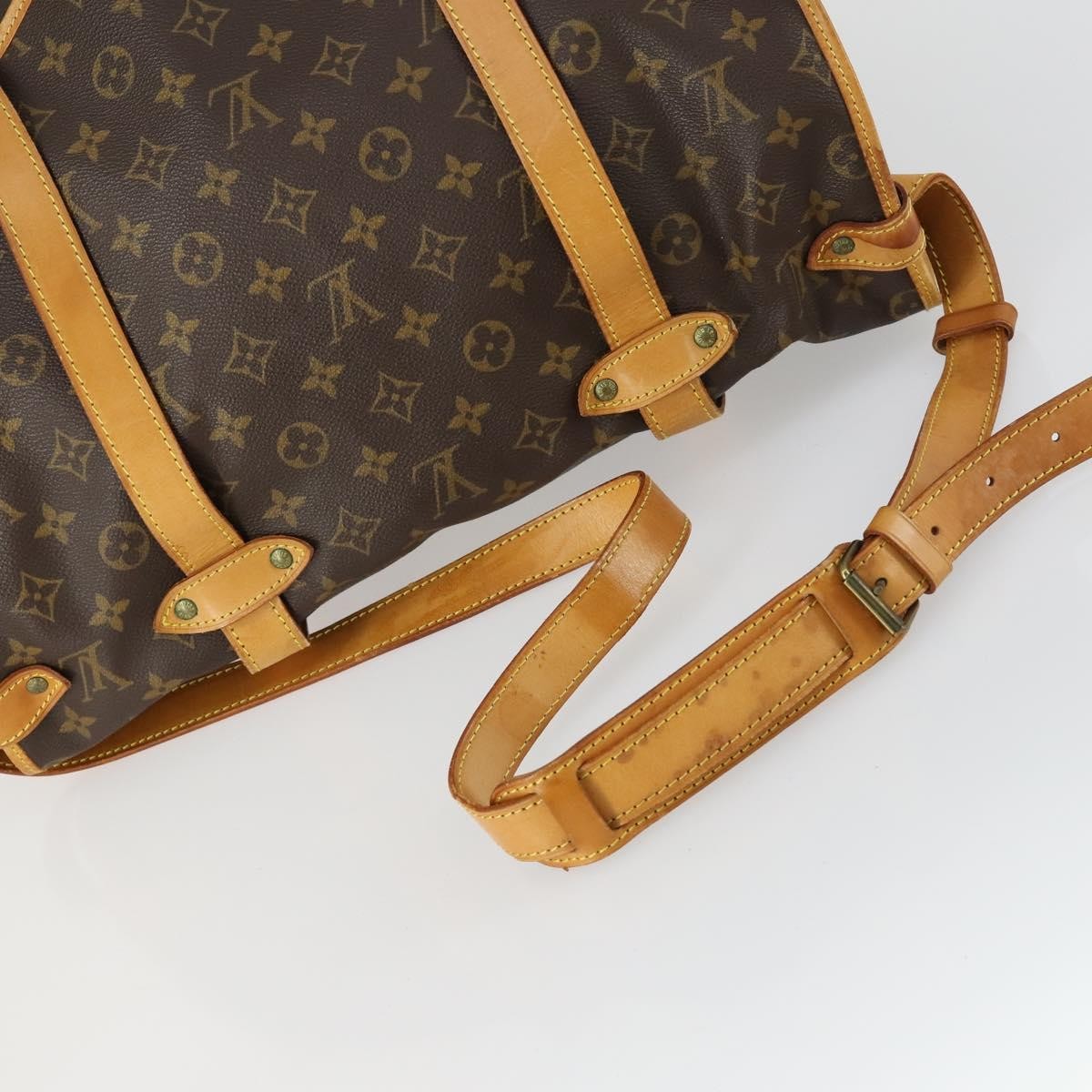Louis Vuitton Saumur Monogram Canvas Brown Canvas Shoulder Bag Bag (Pre-Owned)