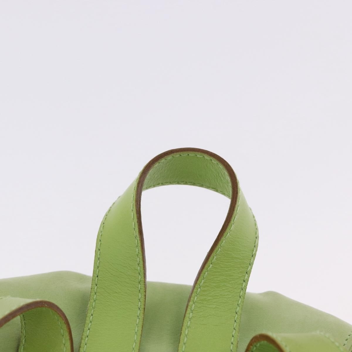 Salvatore Ferragamo Gancini Suede Green Suede Backpack Bag (Pre-Owned)