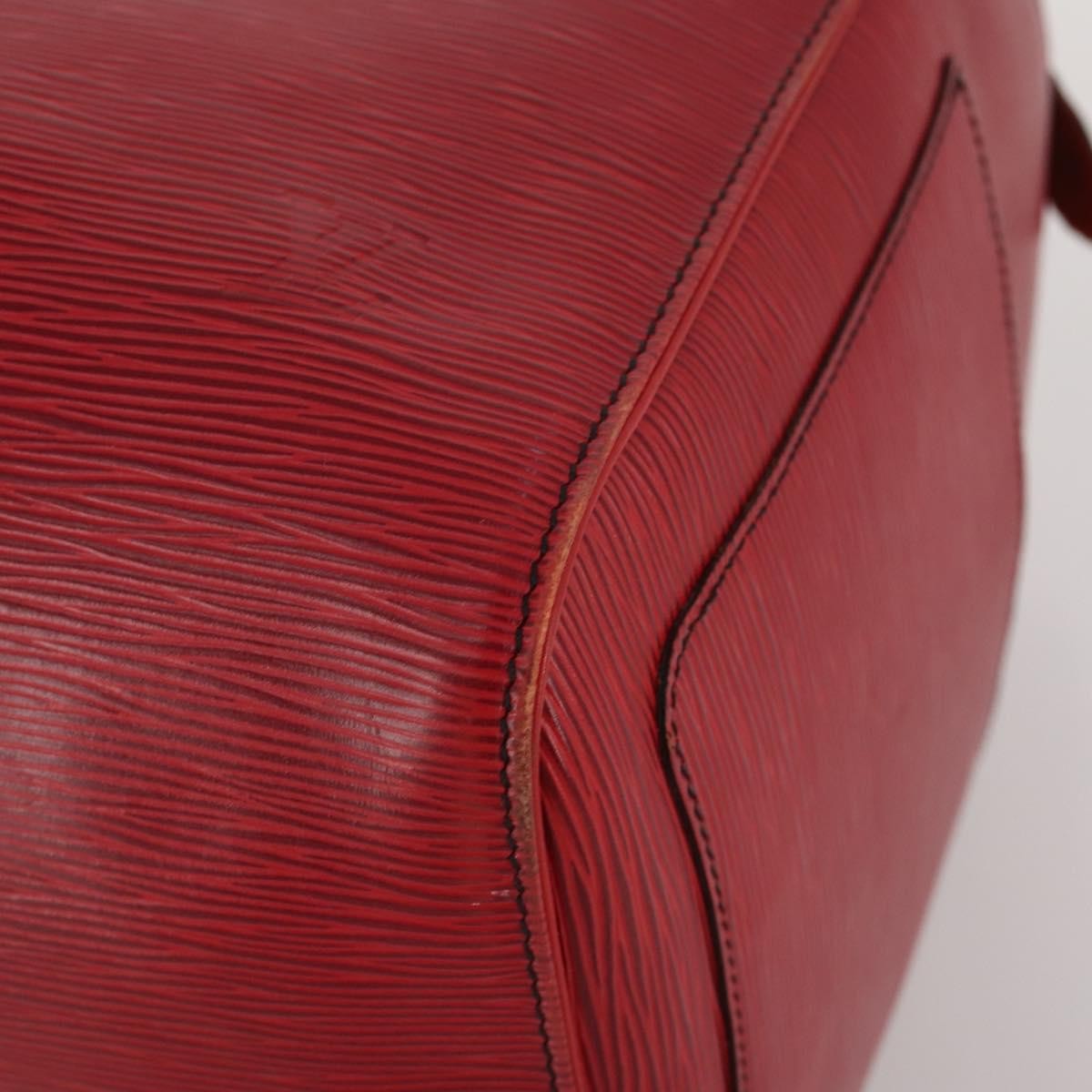 Louis Vuitton Keepall Epi Red Leather Travel Bag Bag (Pre-Owned)