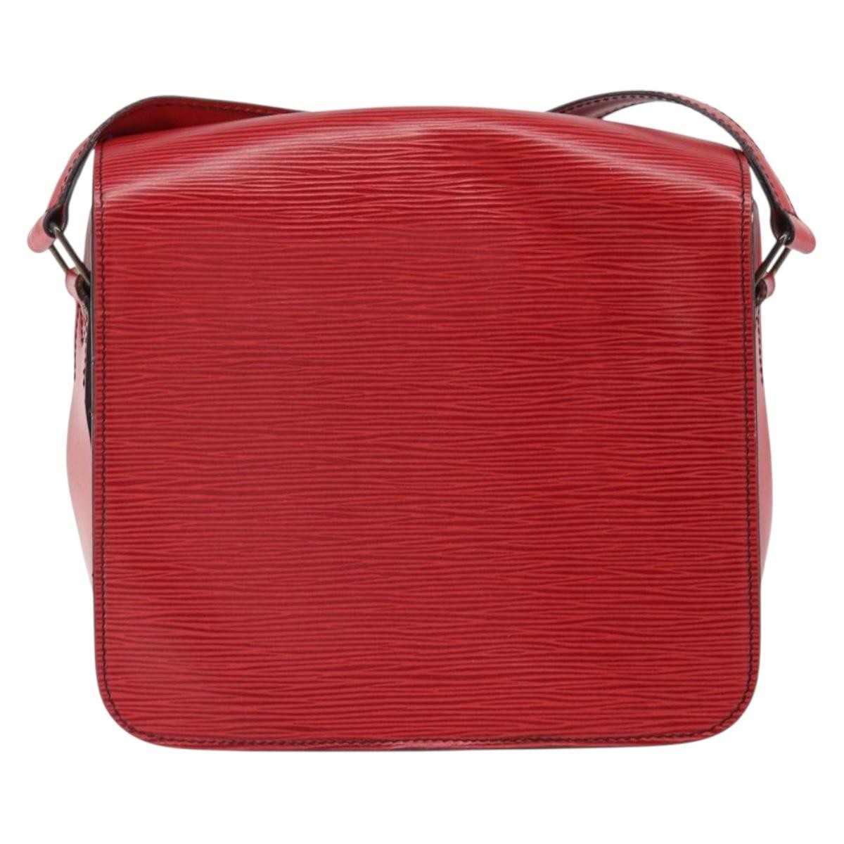 Louis Vuitton Cartouchiere Epi Leather Red Leather Shoulder Bag Bag (Pre-Owned)