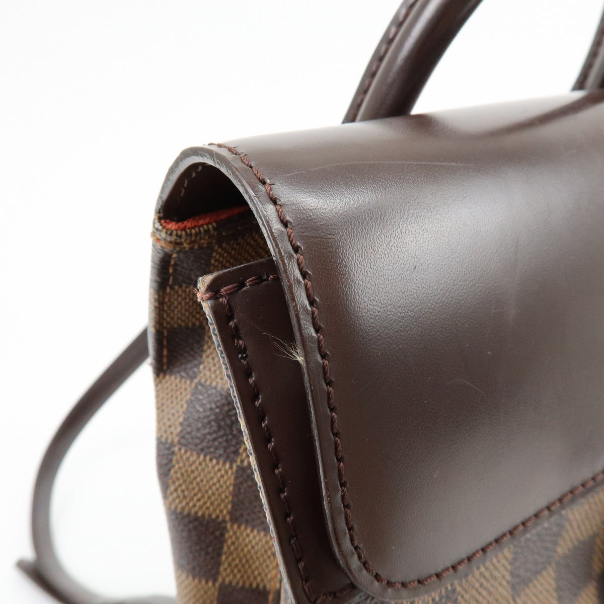 Louis Vuitton Soho Damier Brown Canvas Backpack Bag (Pre-Owned)