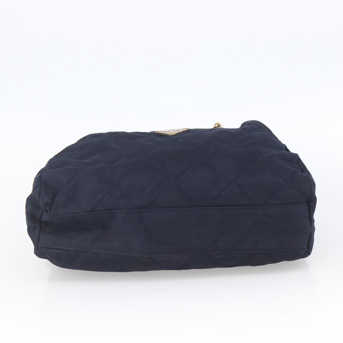 Prada Re-Edition 1995 Chain Quilted Re-Nylon Navy Nylon Tote Bag Bag (Pre-Owned)