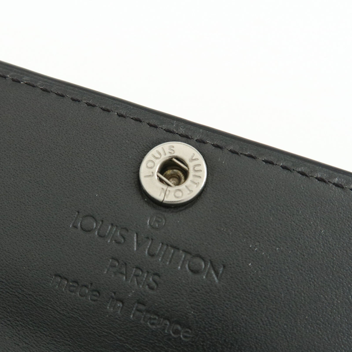 Louis Vuitton Ludlow Vernis Gray Leather Wallets Accessory (Pre-Owned)