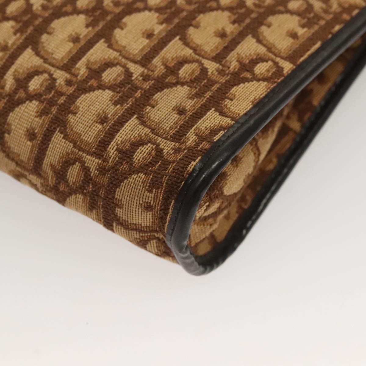 Christian Dior Vintage Trotter Canvas Brown Canvas Bag (Pre-Owned)