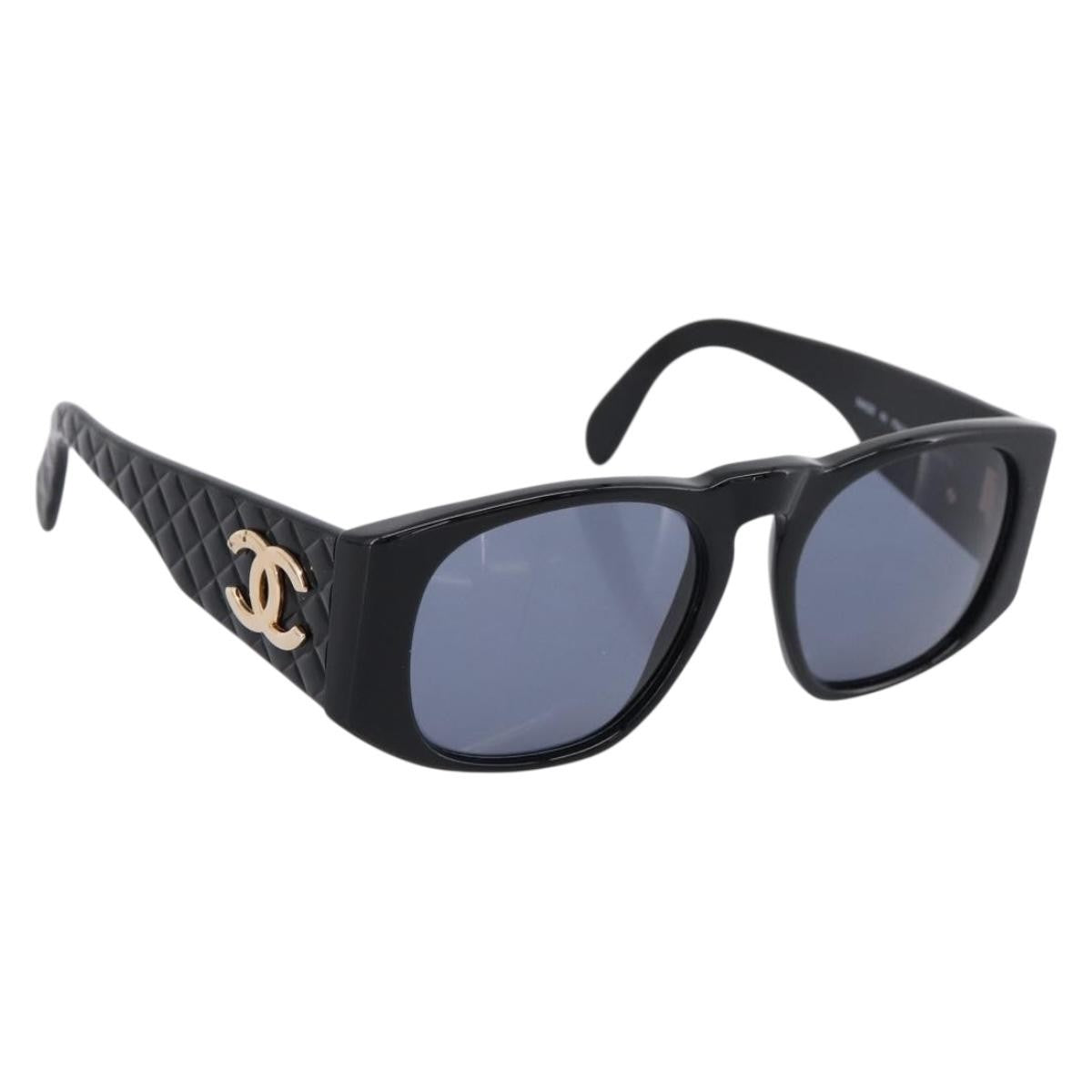 Chanel Logo Cc Plastic Black Plastic Sunglasse Accessory (Pre-Owned)