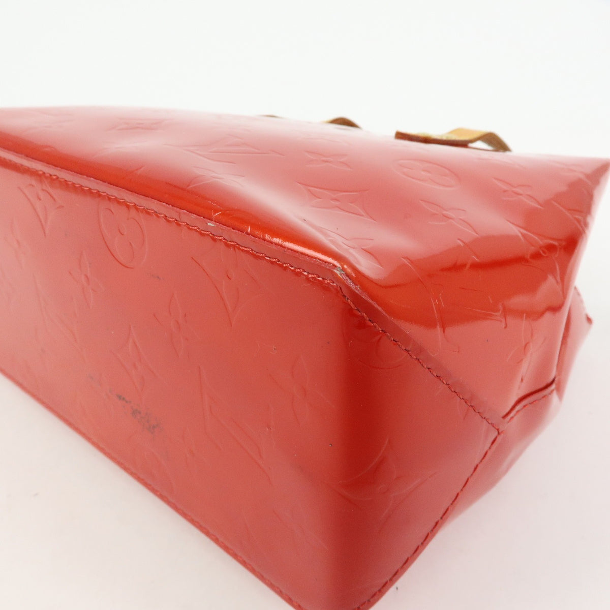 Louis Vuitton Reade Monogram Vernis Red Patent_Leather Handbag (Pre-Owned)